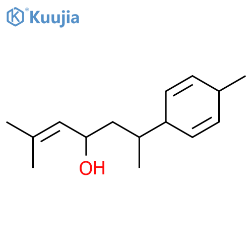 2,5-Cyclohexadiene-1-propanol,g,4-dimethyl-a-(2-methyl-1-propenyl)- (9CI) structure