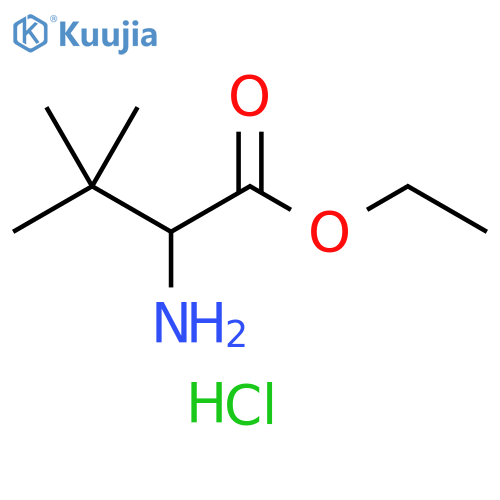 ethyl 2-amino-3,3-dimethylbutanoate hydrochloride structure