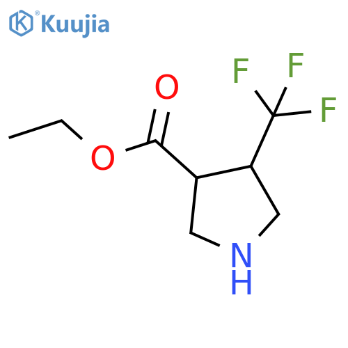 Ethyl 4-(trifluoromethyl)pyrrolidine-3-carboxylate structure