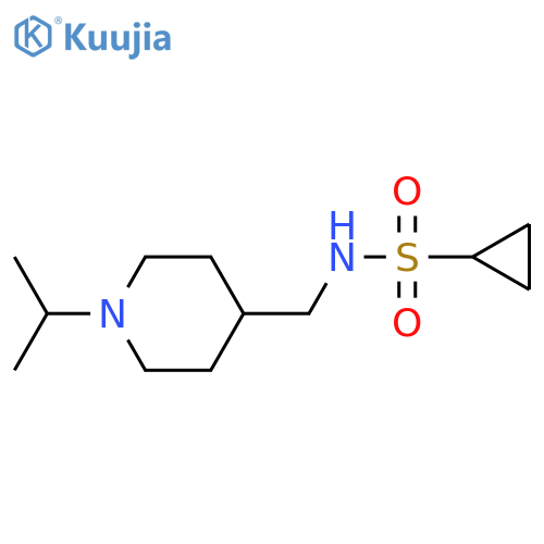 N-{[1-(propan-2-yl)piperidin-4-yl]methyl}cyclopropanesulfonamide structure
