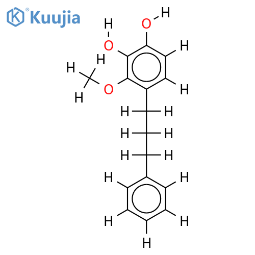 1-(3',4'-dihydroxy-2'-methoxyphenyl)-3-(phenyl)propane structure