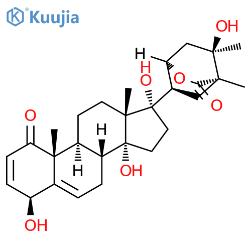 2-Oxabicyclo[2.2.2]octan-3-one,5-hydroxy-4,5-dimethyl-7-[(4b,17a)-4,14,17-trihydroxy-1-oxoandrosta-2,5-dien-17-yl]-,(1R,4R,5R,7R)- (9CI) structure