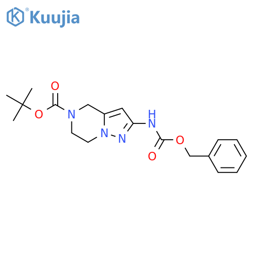tert-Butyl 2-(((benzyloxy)carbonyl)amino)-6,7-dihydropyrazolo[1,5-a]pyrazine-5(4H)-carboxylate structure