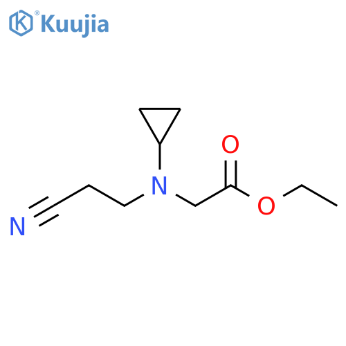 Ethyl 2-(2-Cyanoethyl)(cyclopropyl)aminoacetate structure