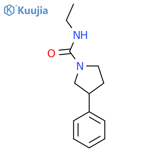 N-ethyl-3-phenylpyrrolidine-1-carboxamide structure