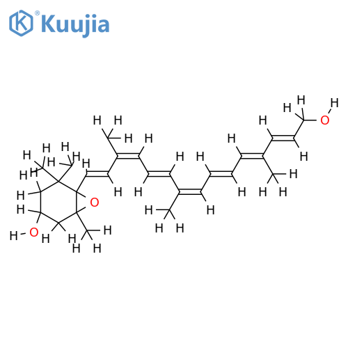 (3S,5R,6S)-5,6-epoxy-5,6-dihydro-10'-apo-beta-carotene-3,10'-diol structure