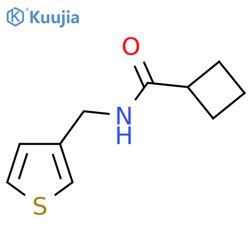 N-(thiophen-3-yl)methylcyclobutanecarboxamide structure