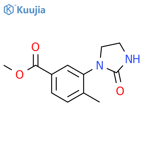 methyl 4-methyl-3-(2-oxoimidazolidin-1-yl)benzoate structure