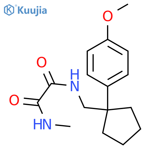 N'-{1-(4-methoxyphenyl)cyclopentylmethyl}-N-methylethanediamide structure