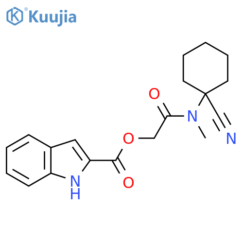 [(1-cyanocyclohexyl)(methyl)carbamoyl]methyl 1H-indole-2-carboxylate structure
