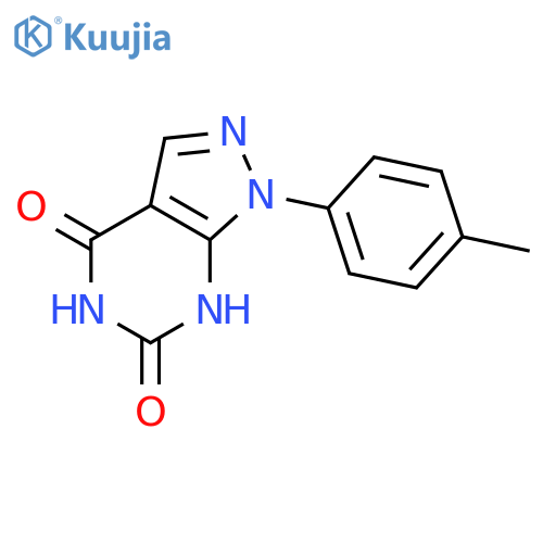 1-(4-Methylphenyl)pyrazolo[5,4-d]pyrimidine-4,6-diol structure