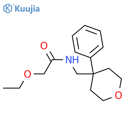 2-ethoxy-N-(4-phenyloxan-4-yl)methylacetamide structure