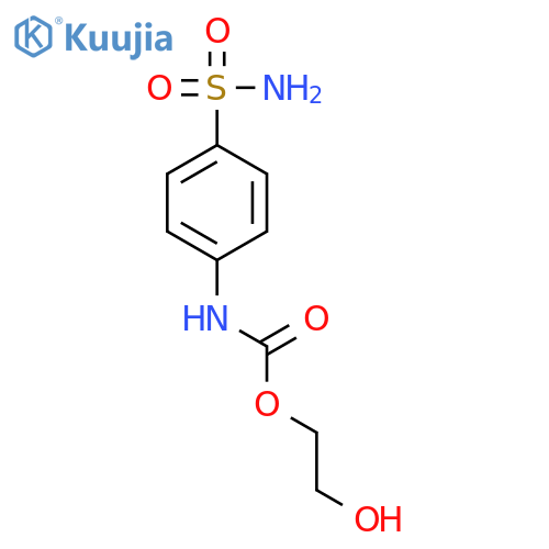 2-hydroxyethyl N-(4-sulfamoylphenyl)carbamate structure