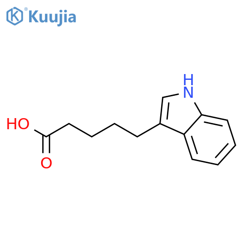 5-(1H-indol-3-yl)pentanoic acid structure