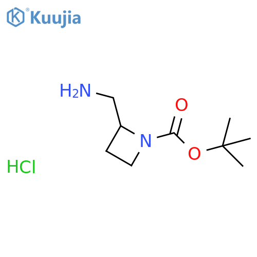 tert-Butyl 2-(aminomethyl)azetidine-1-carboxylate hydrochloride structure