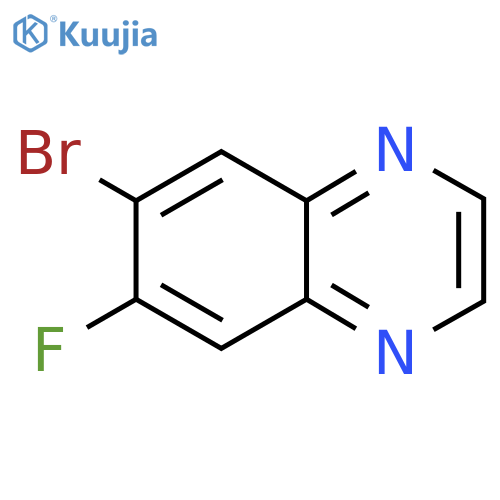 6-Bromo-7-fluoroquinoxaline structure