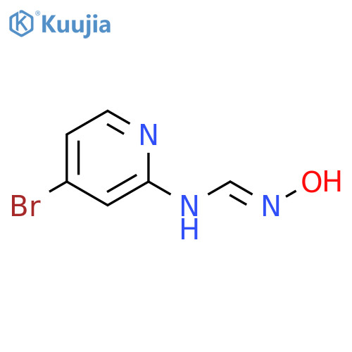 (E)-N-(4-Bromopyridin-2-yl)-N'-hydroxyformimidamide structure