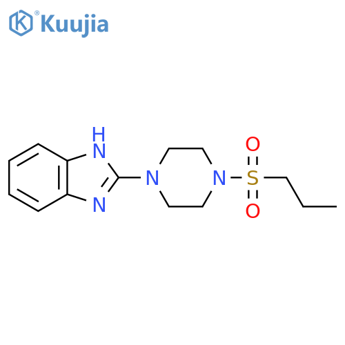 2-4-(propane-1-sulfonyl)piperazin-1-yl-1H-1,3-benzodiazole structure