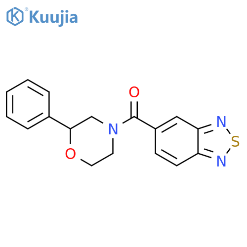 5-(2-phenylmorpholine-4-carbonyl)-2,1,3-benzothiadiazole structure