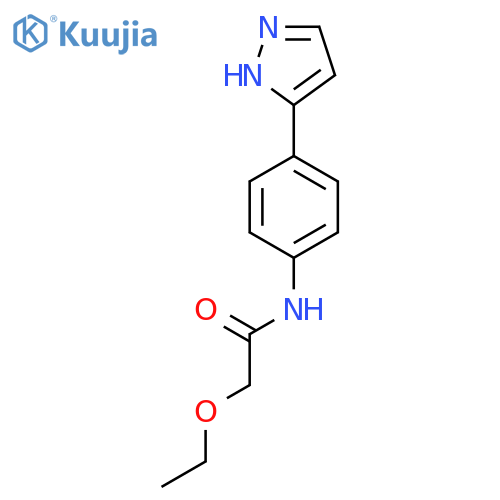 2-ethoxy-N-4-(1H-pyrazol-3-yl)phenylacetamide structure
