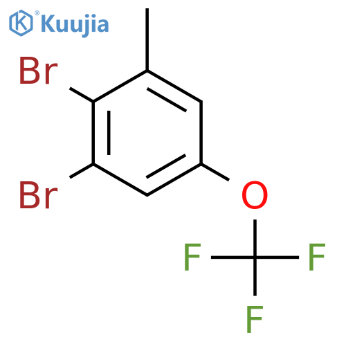 1,2-Dibromo-3-methyl-5-(trifluoromethoxy)benzene structure