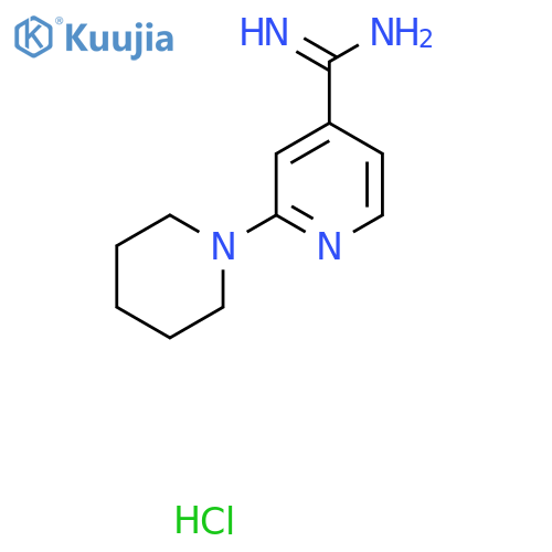 2-(Piperidin-1-yl)pyridine-4-carboximidamide hydrochloride structure