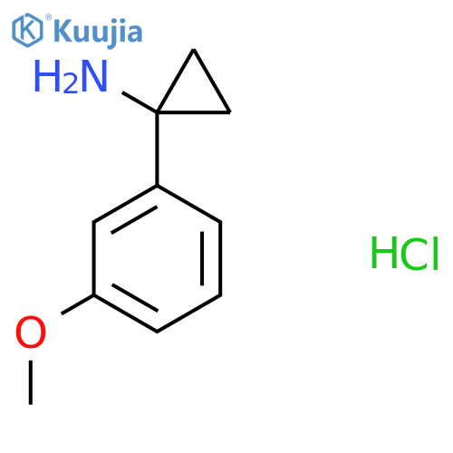 1-(3-Methoxyphenyl)cyclopropan-1-amine hydrochloride structure