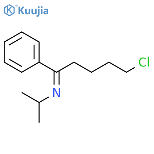 [N(Z)]-N-(5-Chloro-1-phenylpentylidene)-2-propanamine structure