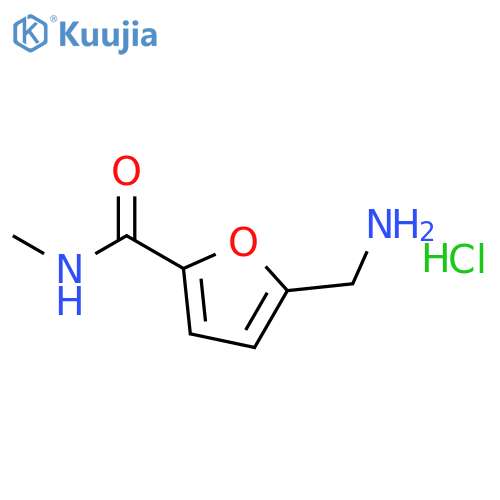 5-(Aminomethyl)-N-methyl-2-furamide hydrochloride structure