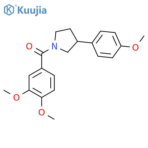 1-(3,4-dimethoxybenzoyl)-3-(4-methoxyphenyl)pyrrolidine structure