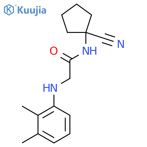 N-(1-cyanocyclopentyl)-2-(2,3-dimethylphenyl)aminoacetamide structure