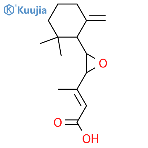 Cyclofarnesa-5(14),7,9-trien-11-ol; (6R,7E,9E)-form, 11-Carboxylic acid, 7R,8R-epoxide structure
