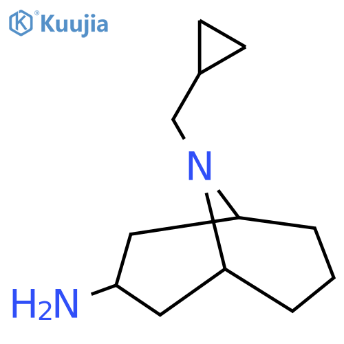 9-(cyclopropylmethyl)-9-azabicyclo3.3.1nonan-3-amine structure