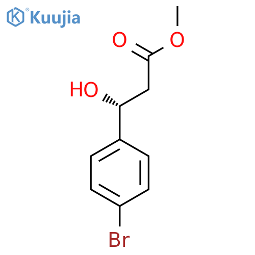 methyl (3R)-3-(4-bromophenyl)-3-hydroxypropanoate structure