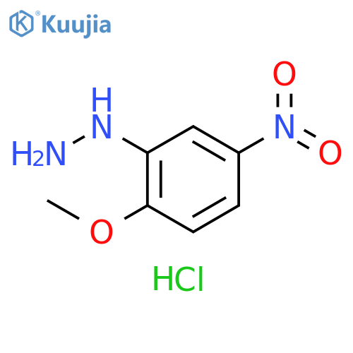 (2-methoxy-5-nitrophenyl)hydrazine hydrochloride structure