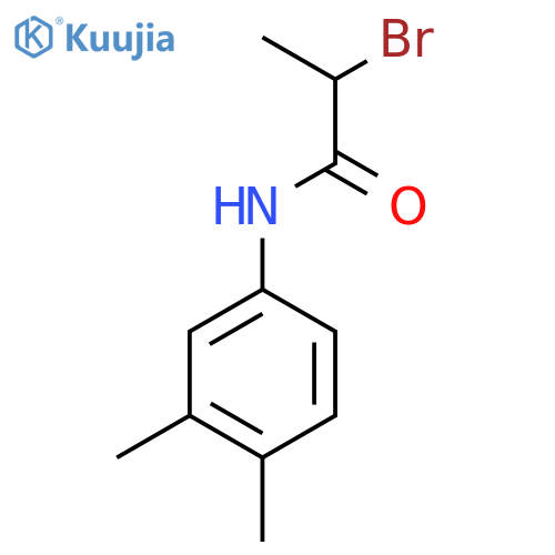 2-bromo-N-(3,4-dimethylphenyl)propanamide structure