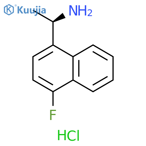(1R)-1-(4-fluoronaphthalen-1-yl)ethanamine hydrochloride structure