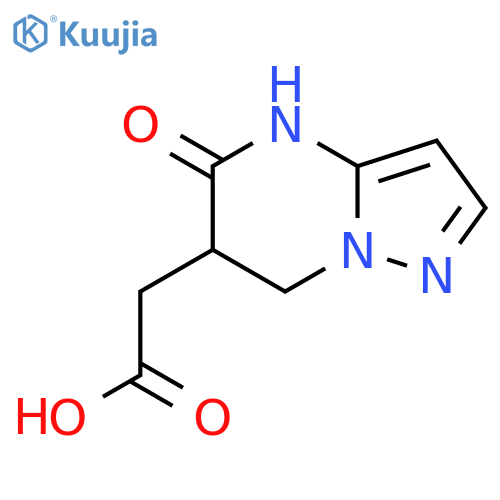 (5-Oxo-4,5,6,7-tetrahydropyrazolo1,5-apyrimidin-6-yl)acetic acid structure