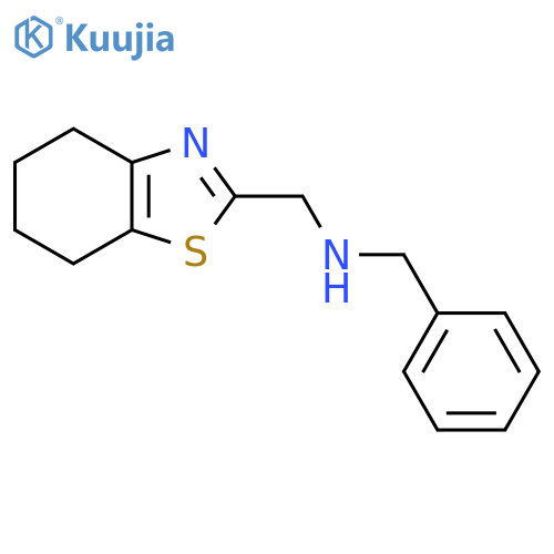 Benzyl-(4,5,6,7-tetrahydro-benzothiazol-2-ylmethyl)-amine structure