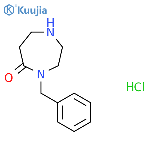 4-Benzyl-1,4-diazepan-5-one hydrochloride structure