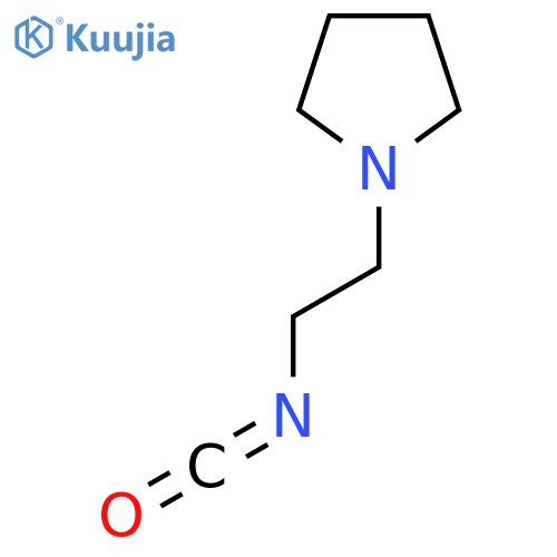 1-(2-isocyanatoethyl)pyrrolidine structure