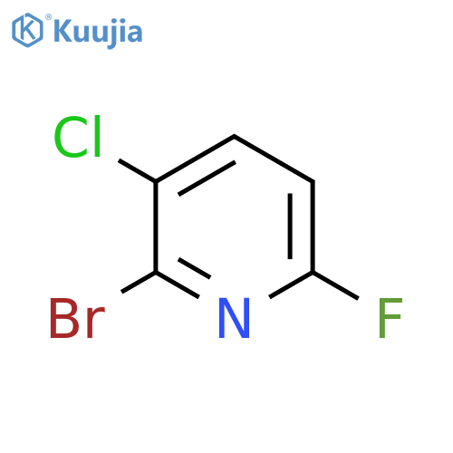 2-Bromo-3-chloro-6-fluoropyridine structure