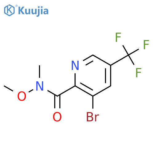 3-Bromo-N-methoxy-N-methyl-5-(trifluoromethyl)picolinamide structure