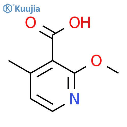 2-methoxy-4-methyl-pyridine-3-carboxylic acid structure
