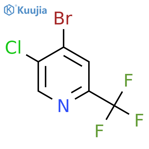 4-Bromo-5-chloro-2-(trifluoromethyl)pyridine structure