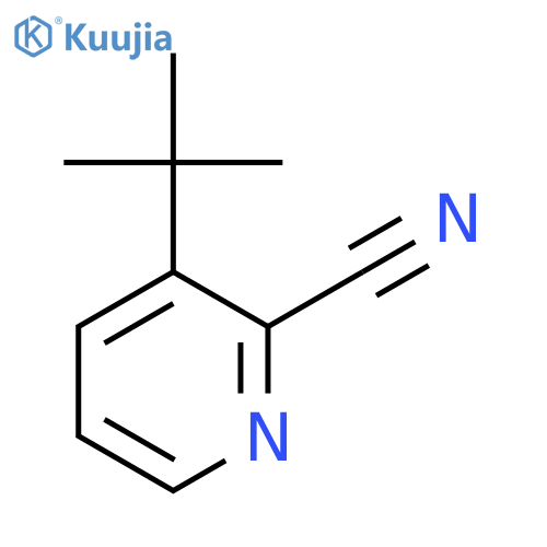 3-tert-butylpyridine-2-carbonitrile structure