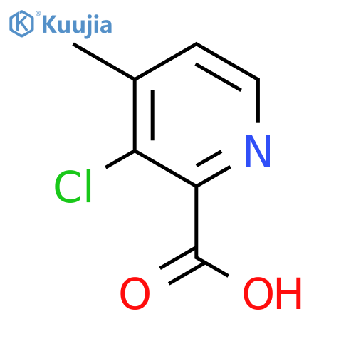 3-Chloro-4-methylpyridine-2-carboxylic acid structure
