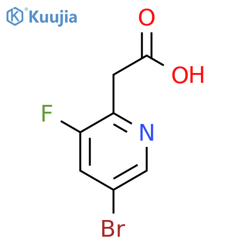 2-(5-Bromo-3-fluoropyridin-2-yl)acetic acid structure