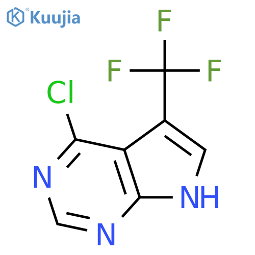 4-Chloro-5-(trifluoromethyl)-7H-pyrrolo[2,3-d]pyrimidine structure