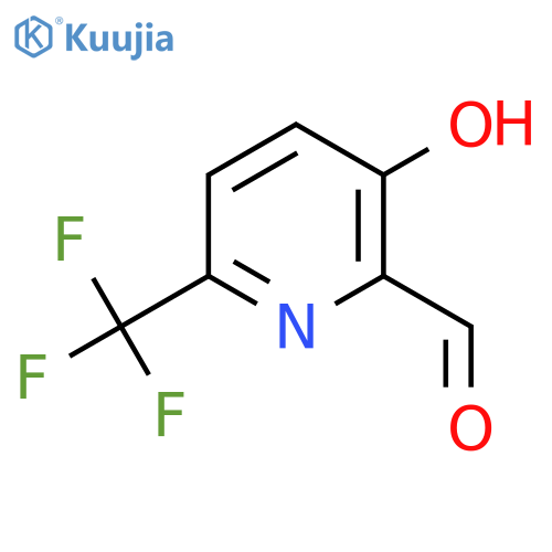 3-Hydroxy-6-(trifluoromethyl)picolinaldehyde structure